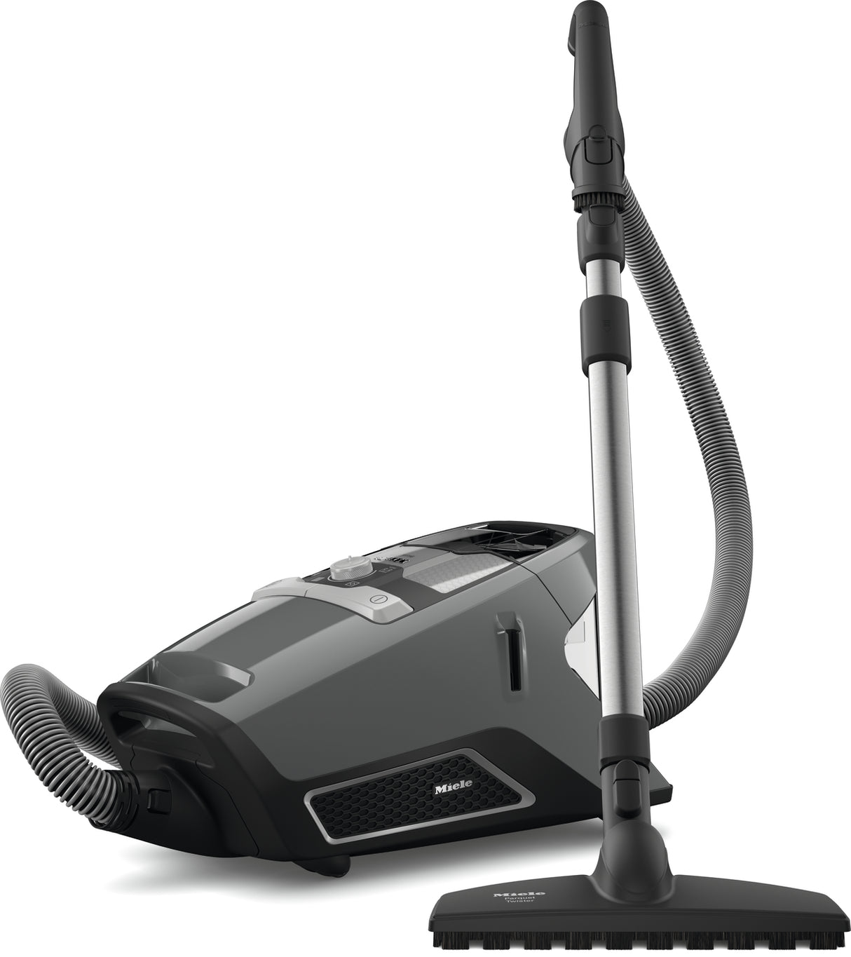Miele Blizzard CX1 Pure Suction Graphite Grey — floorhead detail