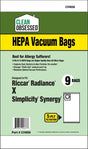 Clean Obsessed Riccar/Simplicity Type X HEPA Bags product photo from Avon Vacuums