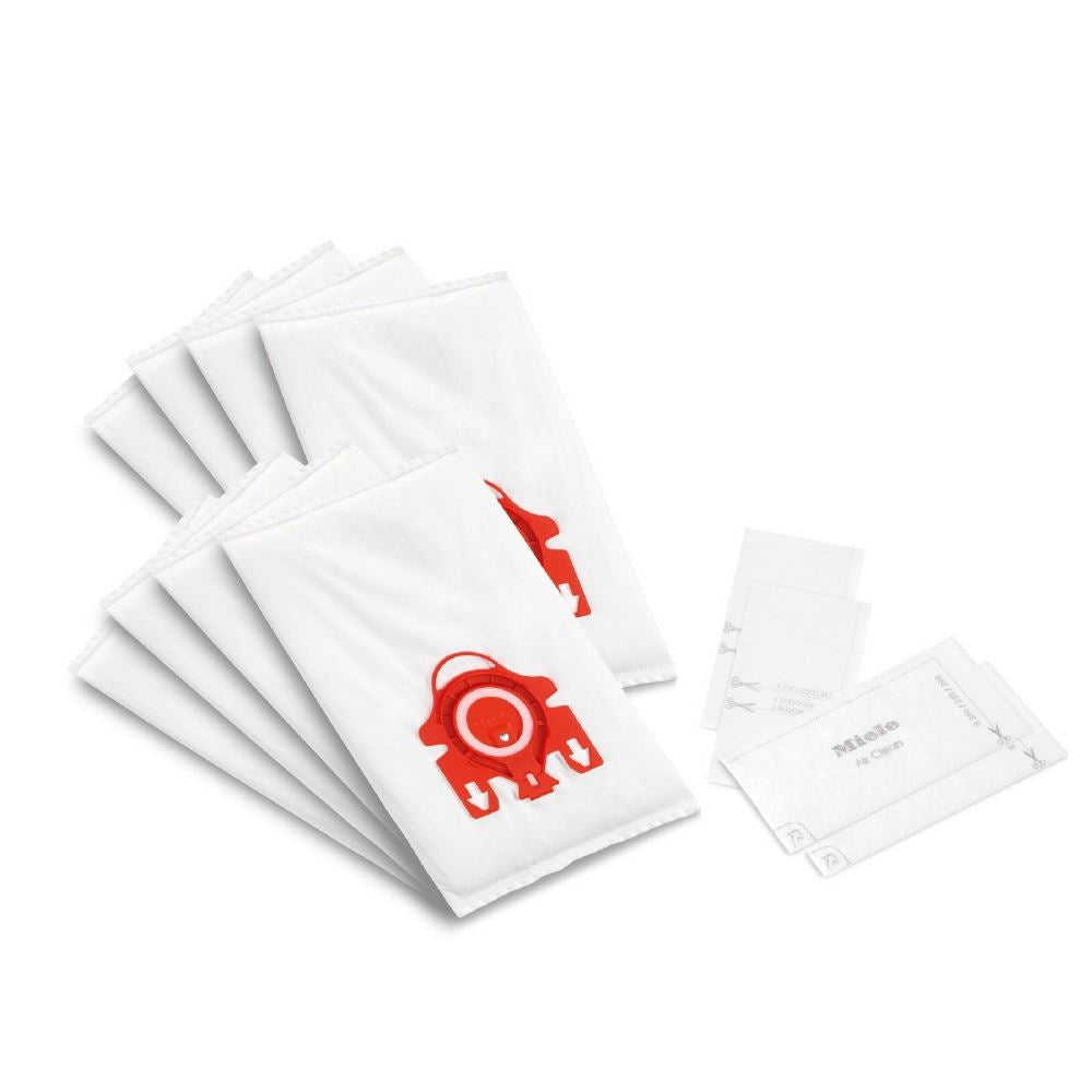 Miele XL-Pack AirClean 3D FJM Dustbags: 8 Bags + 4 Filters - Avon Vacuums