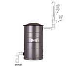 CS66 Disposable HEPA bag 3000 hour Power Unit with 6.6” By-Pass - Avon Vacuums