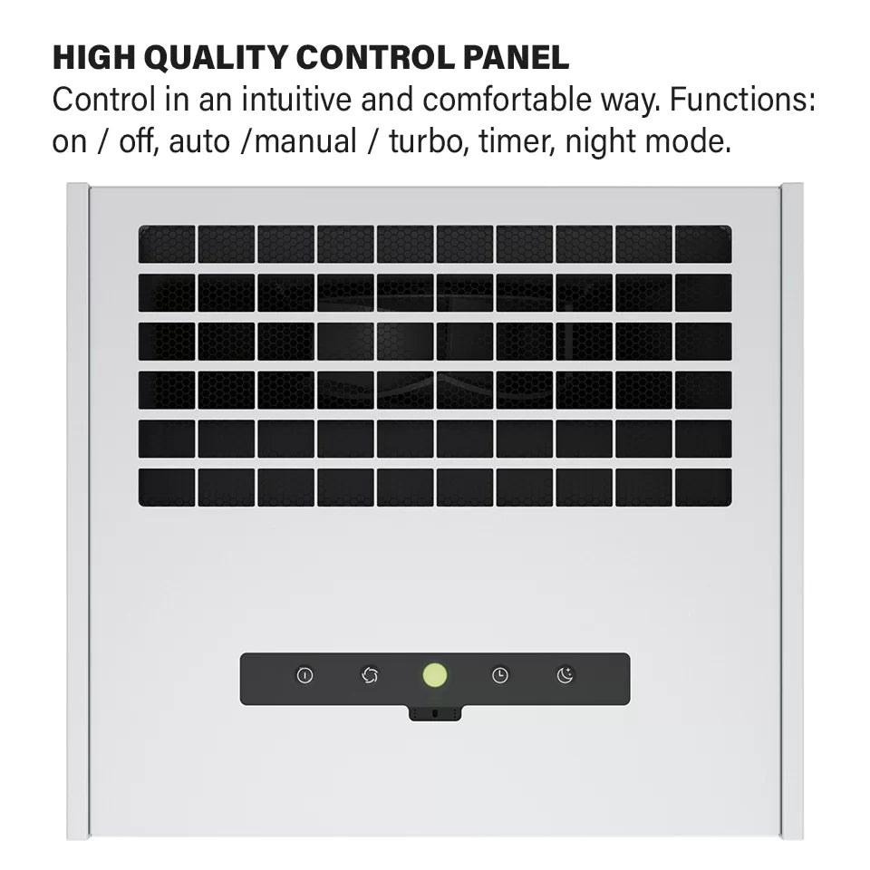 IDEAL AP140 Pro controls for auto manual turbo timer and night modes