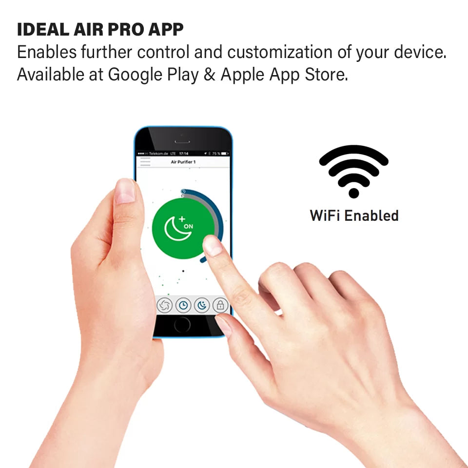 IDEAL Air PRO mobile app control for AP40 Pro