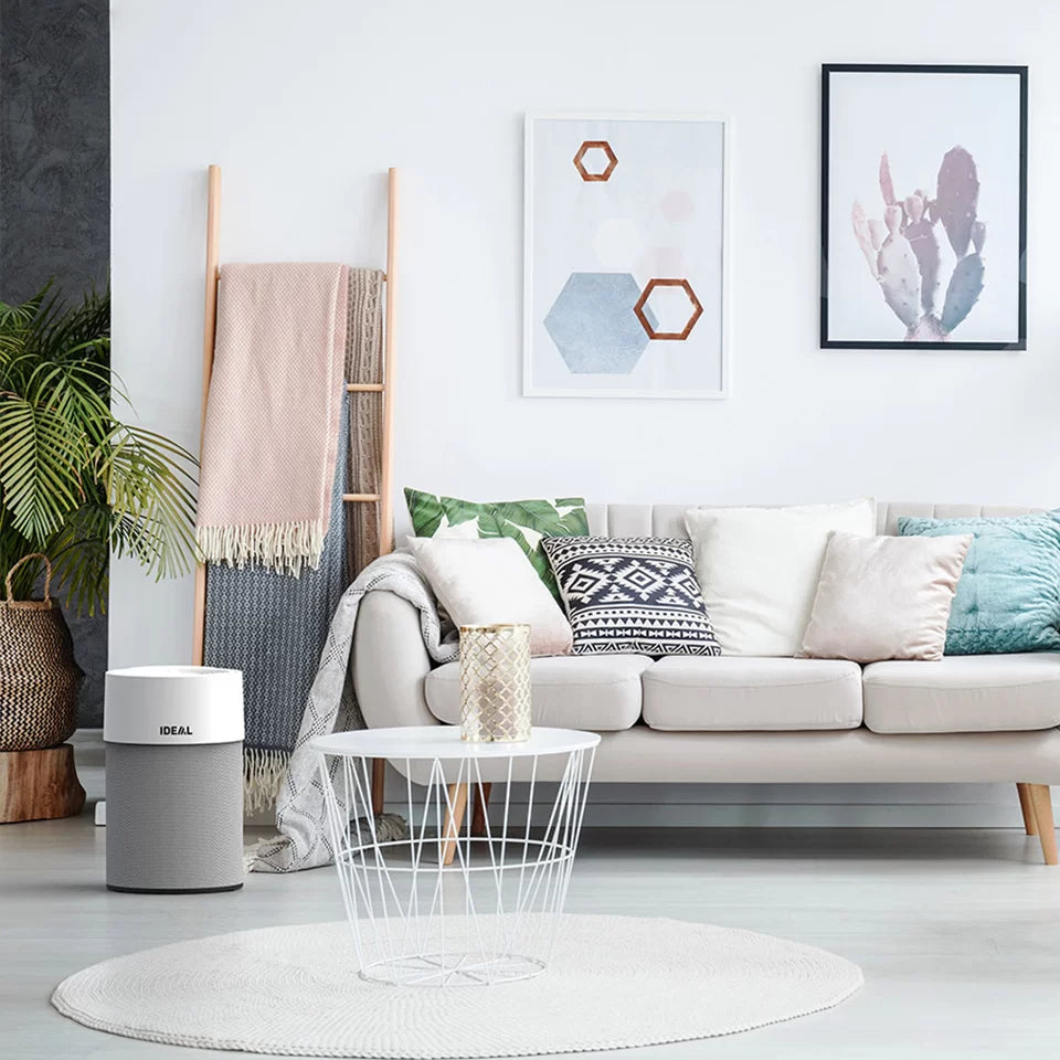IDEAL AP40 Pro quiet HEPA air purifier in a modern room