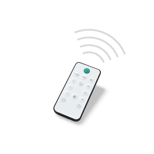 IDEAL AC1027 replacement infrared remote for AP40, AP60, AP80 and AP140 PRO air purifiers, white with Turbo, Auto, speed and timer buttons