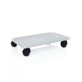 IDEAL AC1017 trolley for AP60 PRO and AP80 PRO air purifiers, a white wheeled base with four casters