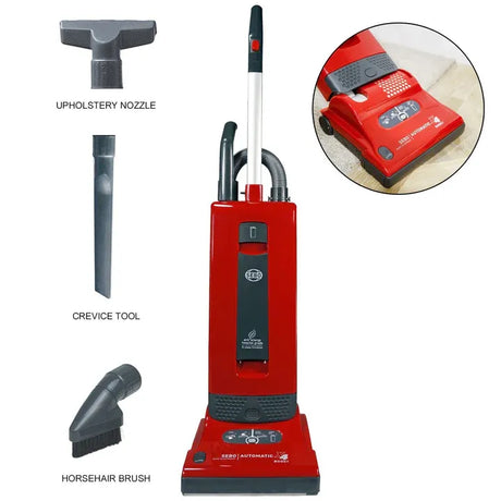 SEBO X4 Boost Upright Vacuum - German Auto Height Power - Avon Vacuums