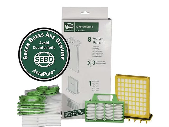 SEBO 6431AM HEPA Service Box - Airbelt K Series - Avon Vacuums