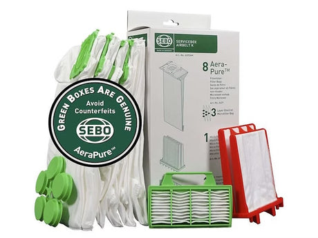 SEBO Airbelt K Filter and Bags Service Box - Avon Vacuums