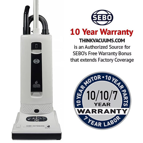 SEBO X4 Boost Upright Vacuum - German Auto Height Power - Avon Vacuums