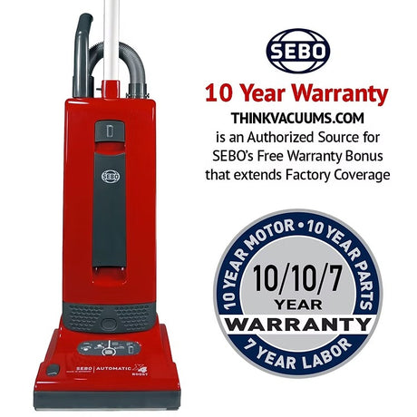 SEBO X4 Boost Upright Vacuum - German Auto Height Power - Avon Vacuums