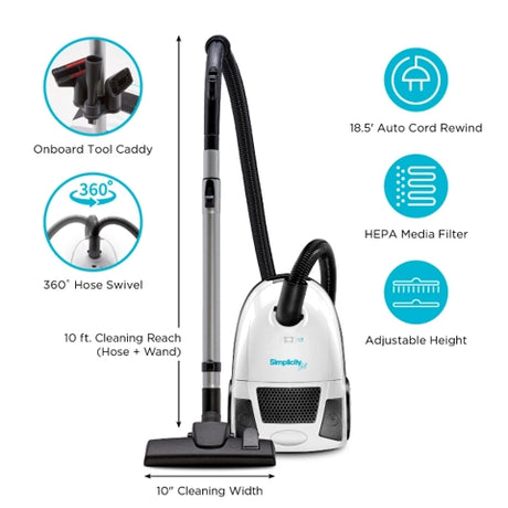 Simplicity Jill Canister Vacuum Cleaner - Avon Vacuums