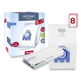 Miele XL-Pack AirClean 3D GN Allergy Bags: 8 Bags + SF-HA50 HEPA Filter - Avon Vacuums