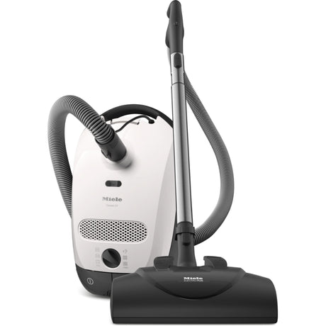 Miele Classic C1 Cat & Dog PowerLine full canister vacuum with Electrobrush and hose – Lotus White