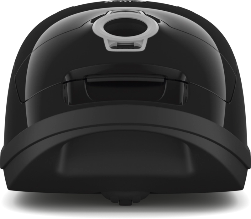Front view of Miele Complete C3 Kona PowerLine Canister Vacuum – Obsidian Black