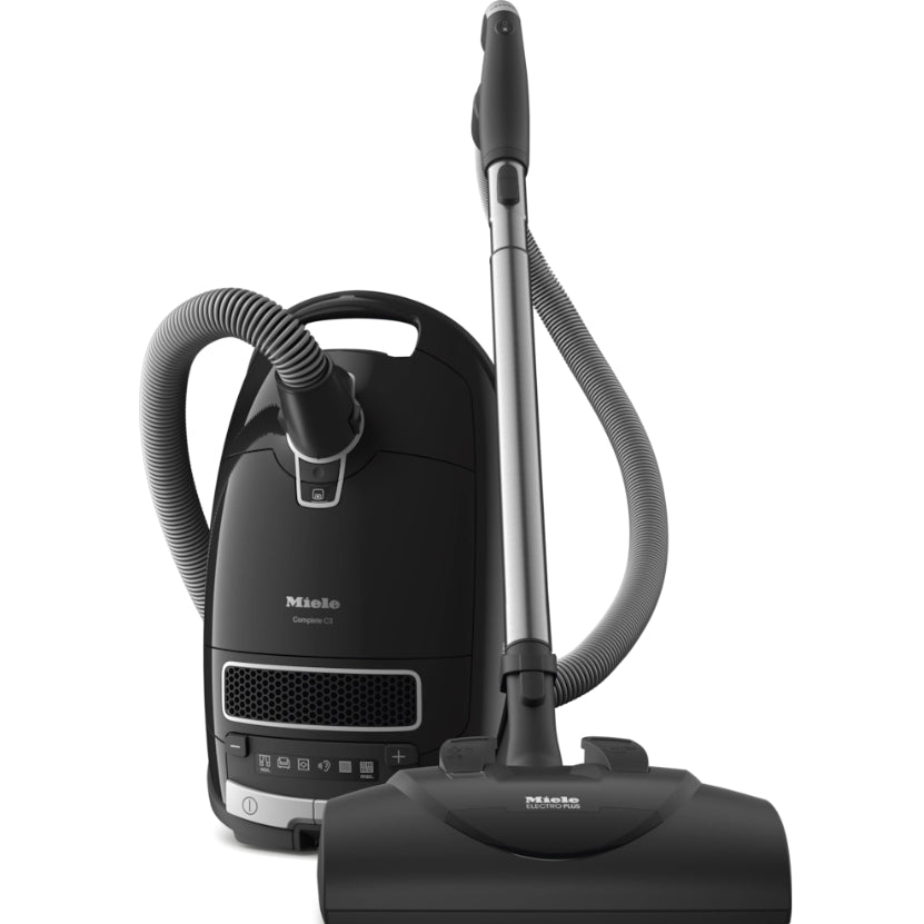 Miele Complete C3 Kona PowerLine full canister vacuum with Electrobrush and hose – Obsidian Black