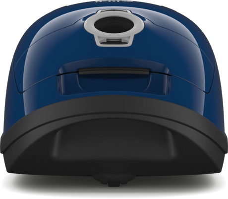 Front view of Miele Complete C3 Marin PowerLine Canister Vacuum – Marine Blue