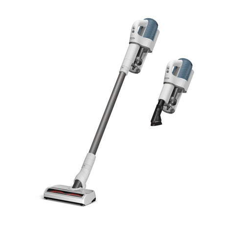 Miele Duoflex HX1 cordless stick vacuum in Nordic Blue, sold and serviced at Avon Vacuums in Avon, Connecticut