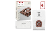Miele HyClean Air CO FilterBags 4-pack contents with motor filter and bag