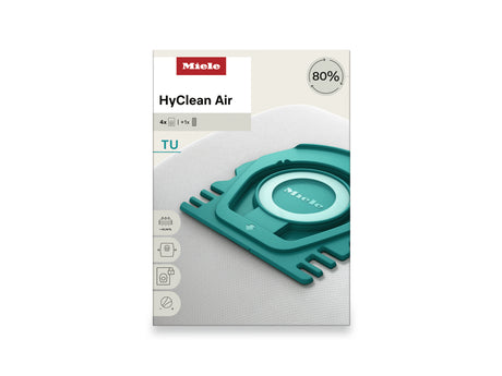 Miele HyClean Air TU FilterBags 4-pack box front for Guard L1 and S1