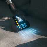 Miele Mini TurboBrush removing pet hair from sofa – Miele Classic C1 Cat & Dog Vacuum
