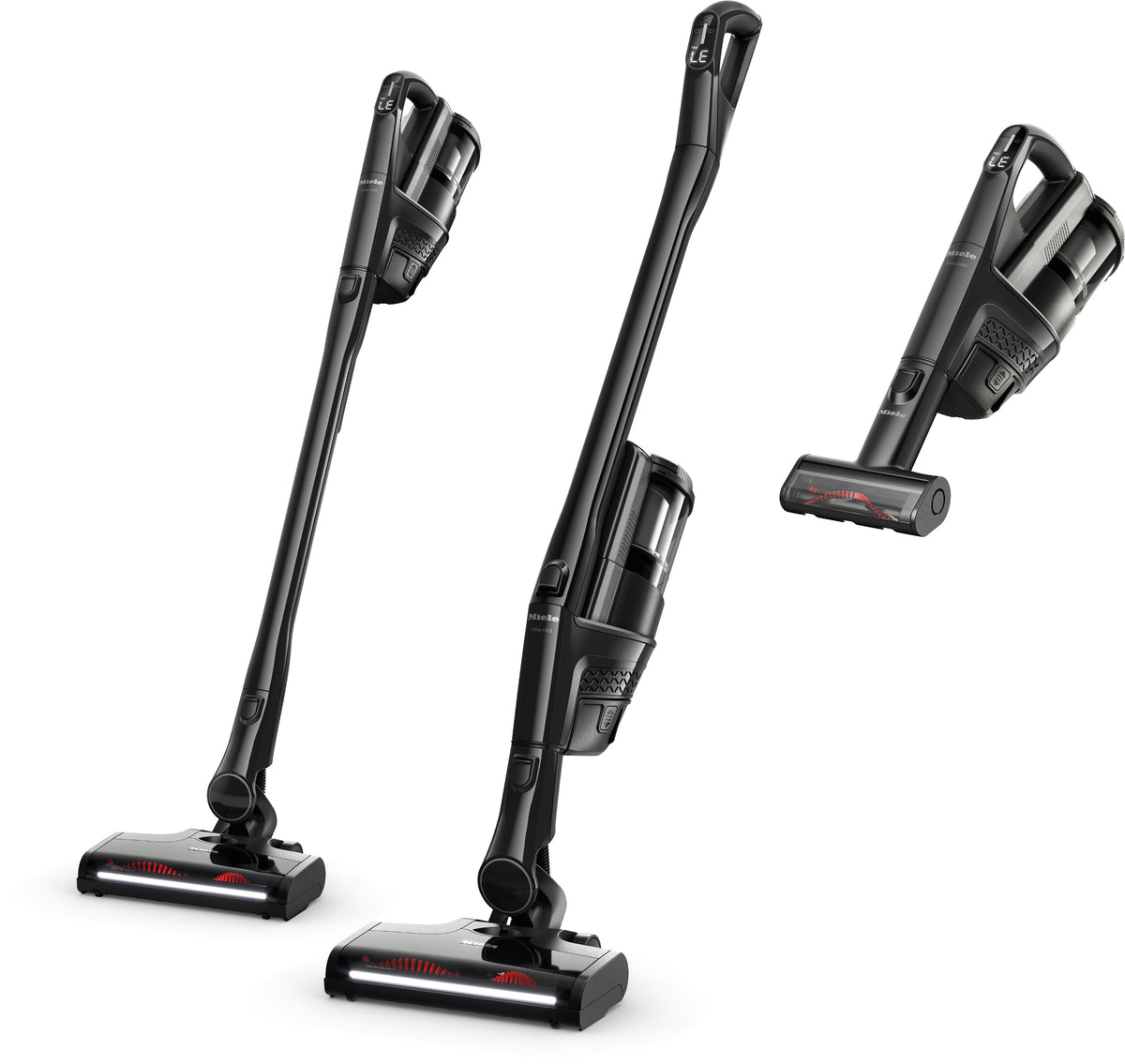 Miele Triflex HX3 Cat & Dog Cordless Stick Vacuum floorhead and tools close-up