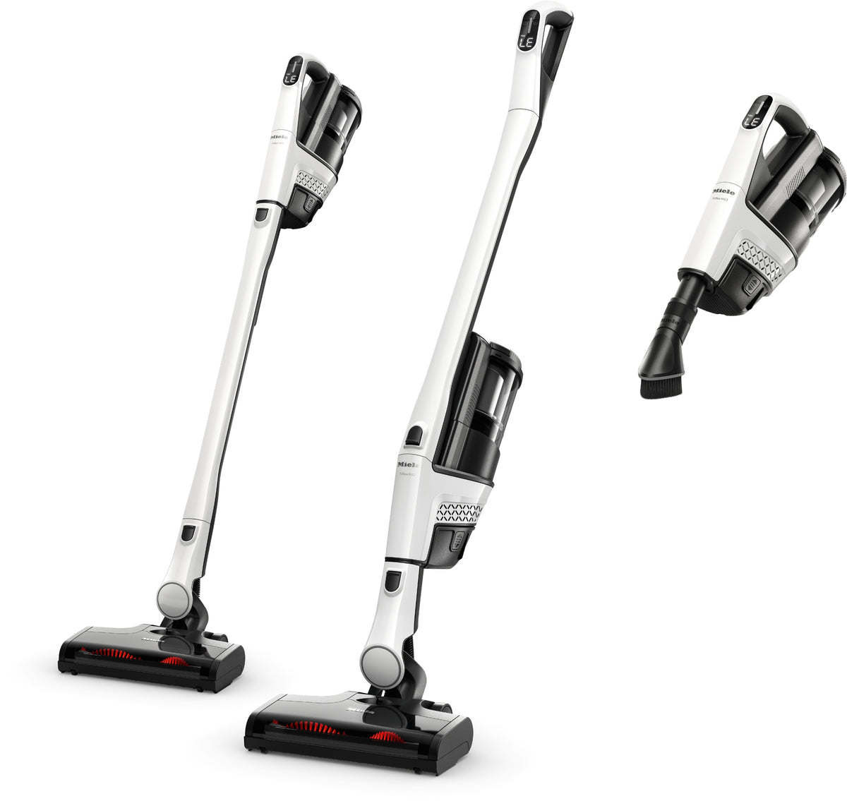Miele Triflex HX3 Cordless Stick Vacuum side profile Miele vacuum