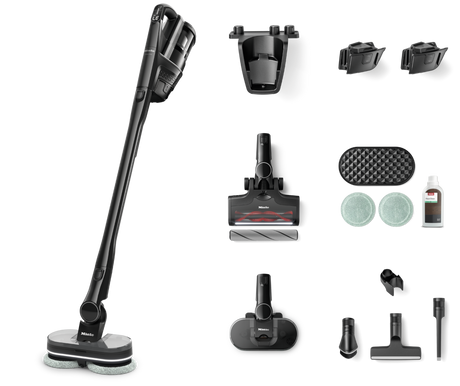 Miele Triflex HX3 Plus Aqua Obsidian Black cordless wet and dry vacuum
