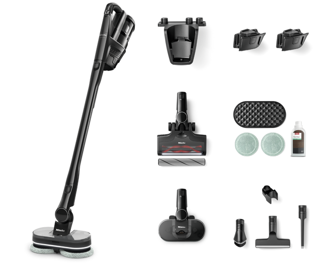 Miele Triflex HX3 Plus Aqua Obsidian Black cordless wet and dry vacuum