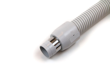 Plastiflex ValuFlex low-voltage central vacuum hose — gas-pump handle detail | Avon Vacuums CT