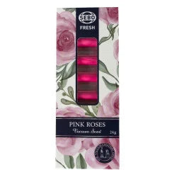 Genuine SEBO FRESH Pink Roses retail pack containing 8 scent sticks