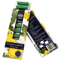 Genuine SEBO FRESH English Garden retail pack containing 8 scent sticks