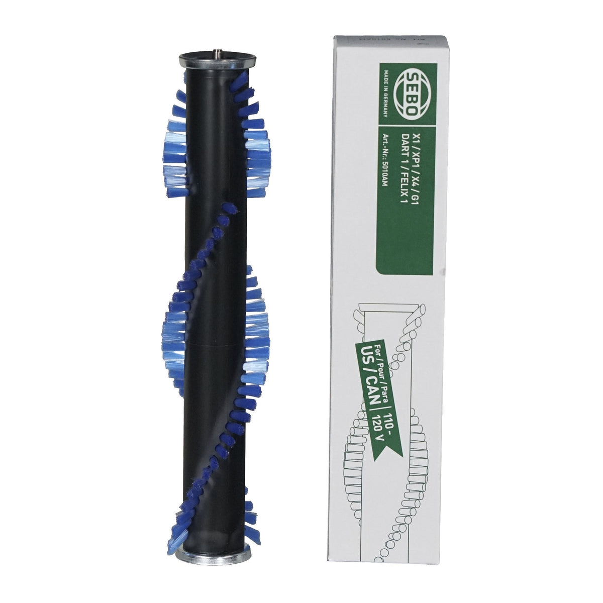 SEBO 5010AM Brush Roller 12 inch X, G, FELIX, ET-1 (with Green Box)