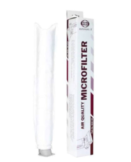SEBO 5036AM tubular microfilter beside its original SEBO packaging