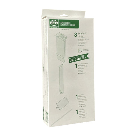 SEBO 51828AM Service Box AUTOMATIC X7, X8 - AeraPure (Green Box Only)