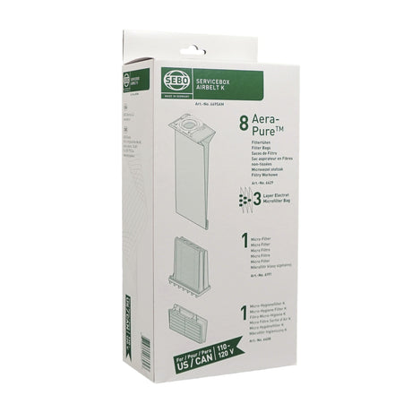 SEBO 6695AM Service Box AIRBELT K - AeraPure (Green Box Only)