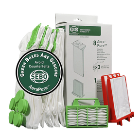 SEBO Airbelt K-Series Service Box (6695AM) | 8 Bags & Filter Set - Avon Vacuums