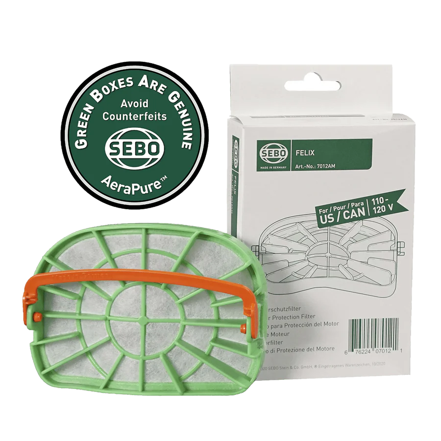 SEBO Motor Protection Filter for Felix & Dart (7012AM) | Genuine OEM Part - Avon Vacuums