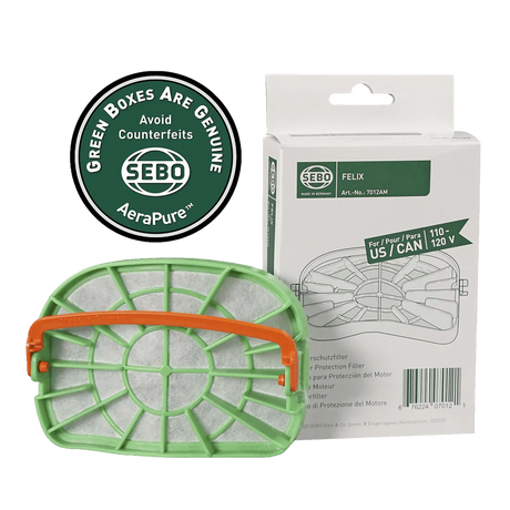 SEBO Motor Protection Filter for Felix & Dart (7012AM) | Genuine OEM Part - Avon Vacuums