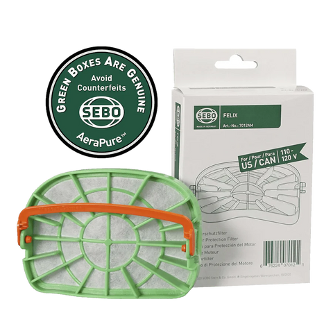 SEBO Motor Protection Filter for Felix & Dart (7012AM) | Genuine OEM Part - Avon Vacuums