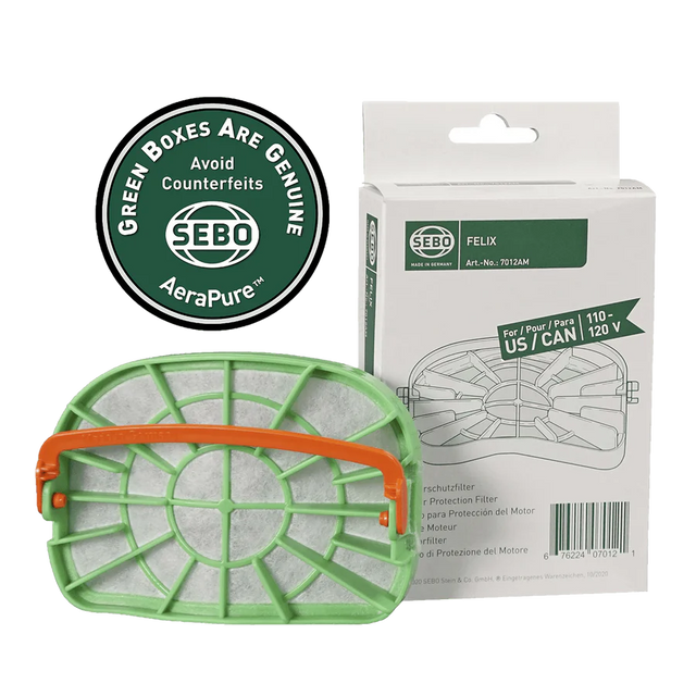 SEBO Motor Protection Filter for Felix & Dart (7012AM) | Genuine OEM Part - Avon Vacuums