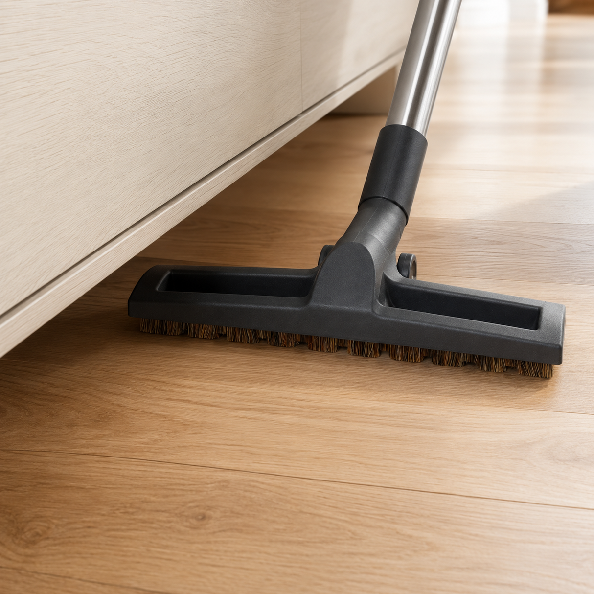 SEBO Premium Parquet Brush (7200AM) | Wide-Head Hard Floor Tool for D4, E3, K3 shown in a realistic use or maintenance setting