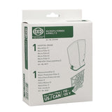 SEBO 8322AM Filter Set AIRBELT E - 1 pre-motor filter and 1 exhaust microfilter (Green Box Only)