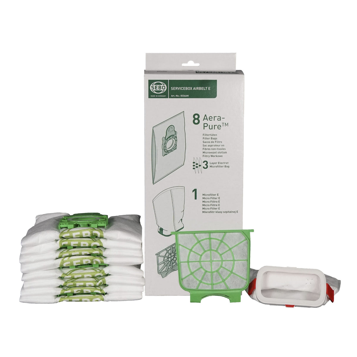 SEBO 8334AM Service Box AIRBELT E - AeraPure (with Green Box)