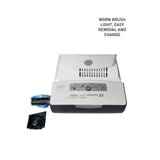 Official SEBO AUTOMATIC X8 worn-brush warning and brush roller removal