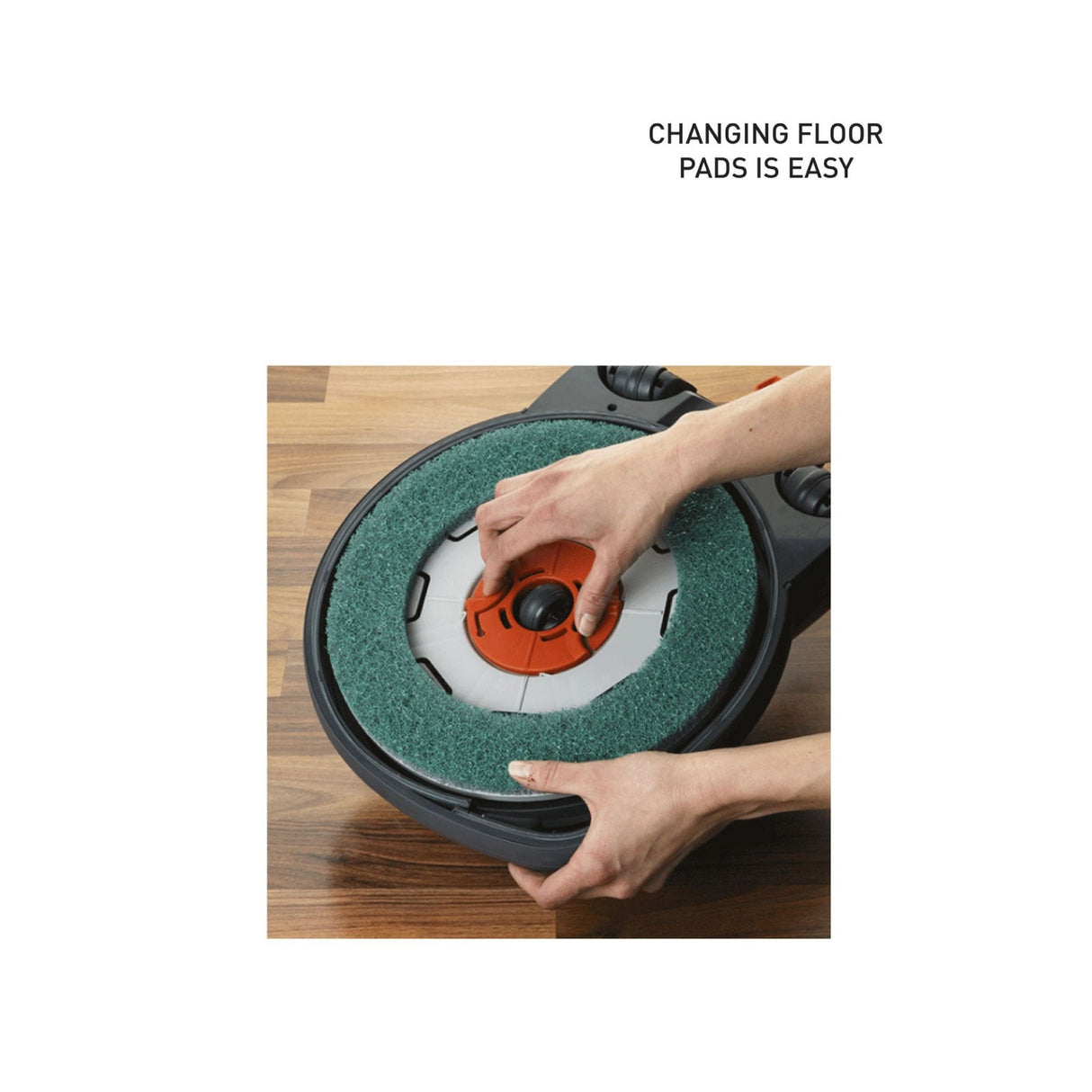 Official SEBO DISCO floor-pad change procedure