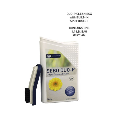 Official SEBO DUO-P clean box image for 0478AM