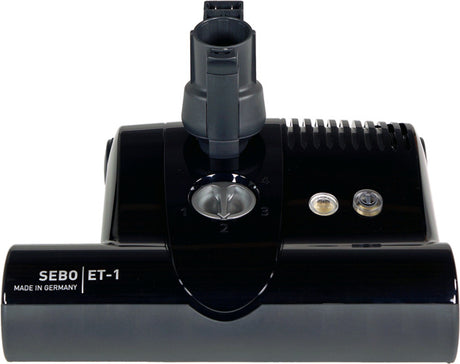 SEBO ET-1 black powerhead — manufacturer color reference; switch configuration follows selected option