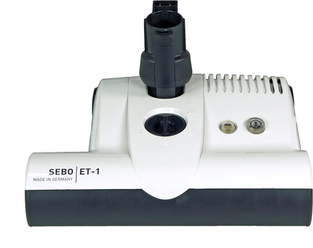 SEBO ET-1 white powerhead — manufacturer color reference; switch configuration follows selected option
