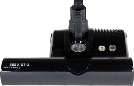 SEBO ET-2 black powerhead — manufacturer color reference; switch configuration follows selected option