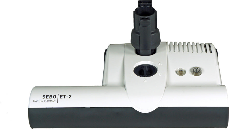 SEBO ET-2 white powerhead — manufacturer color reference; switch configuration follows selected option